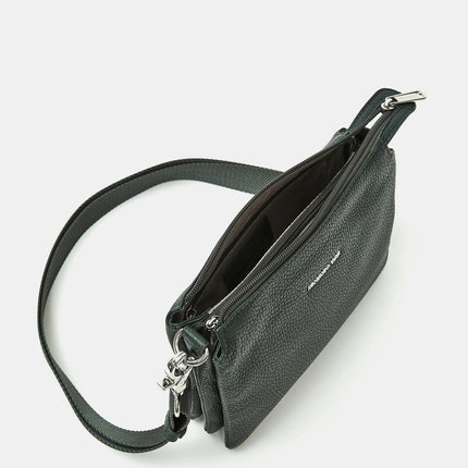 Mandarina Duck Pochette con Tracolla  in Pelle Pine Green FZT12 MELLOW LEATHER PINE GREEN Mandarina Duck 