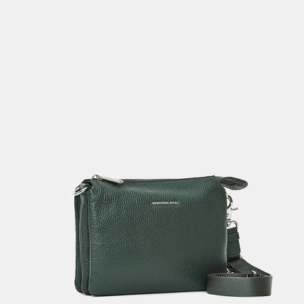 Mandarina Duck Pochette con Tracolla  in Pelle Pine Green FZT12 MELLOW LEATHER PINE GREEN Mandarina Duck 