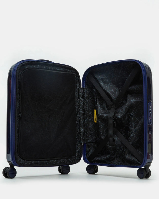 Mandarina Duck Trolley Bagaglio a Mano Espandibile  4 Ruote Blu Metal OUV24 LOGODUCK BLUE INDIGO Mandarina Duck 