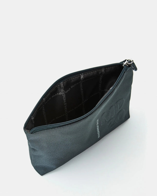 Pochette con Zip in Tessuno Verde QMMN9 MD20 VANITY PINE GREEN Mandarina Duck 