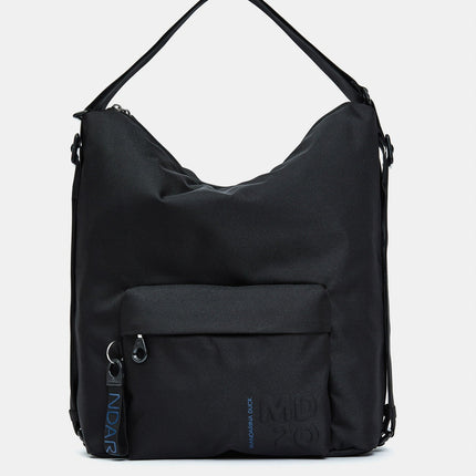 Mandarina Duck Borsa Convertibile Zaino Tessuto Nero QMT09 MD20 BLACK Mandarina Duck 