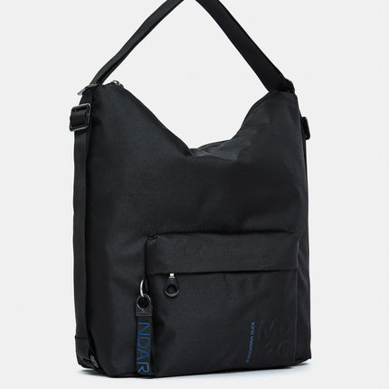 Mandarina Duck Borsa Convertibile Zaino Tessuto Nero QMT09 MD20 BLACK Mandarina Duck 