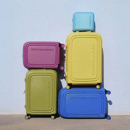 Trolley Medio Espandibile 4 Ruote Giallo SZV32 LOGODUCK YELLOW Mandarina Duck 