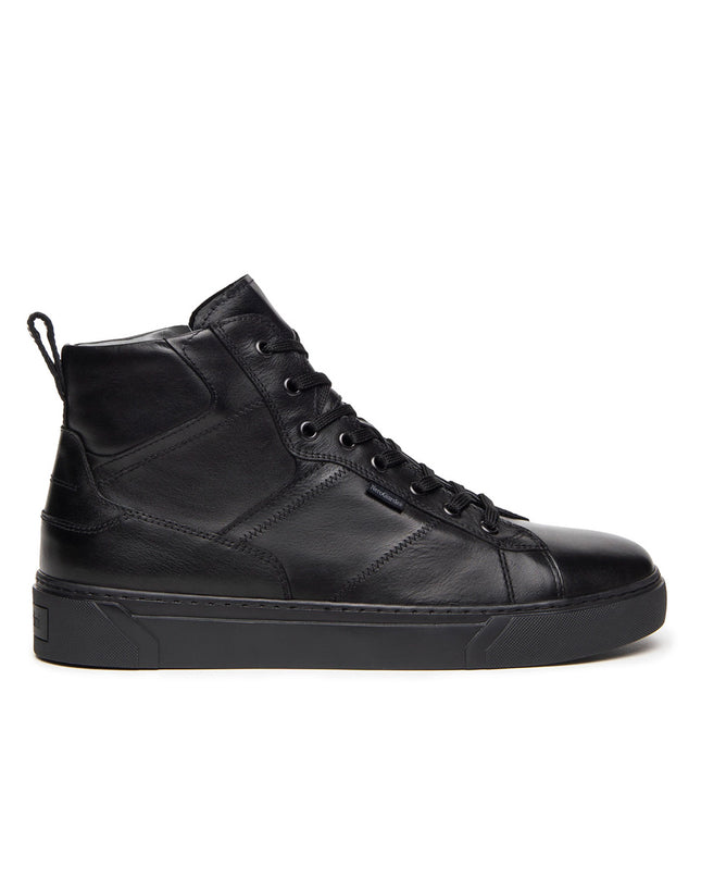 Nero Giardini Sneakers Alta Uomo in Pelle Nero I400451U NERO 100 Nero Giardini 