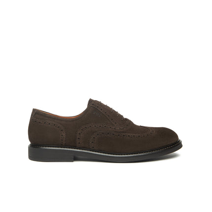 Nero Giardini Francesine Uomo Oxford Monogramma  in Camoscio Testa di Moro I500800U MORO 300 Nero Giardini 