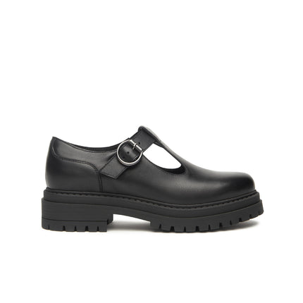 Nero Giardini Pump Chunky in Pelle Nero I514013D NERO 100 Nero Giardini 