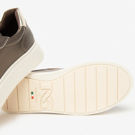 Nero Giardini Sneakers Donna con Charms in Pelle Laminata Platino I514170D BROWN 322 Nero Giardini 