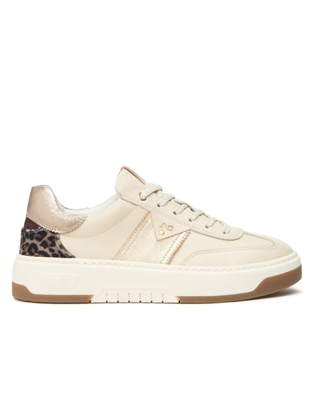 Nero Giardini Sneakers Donna in Pelle Milk Animalier I514220D MILK 710 Nero Giardini 