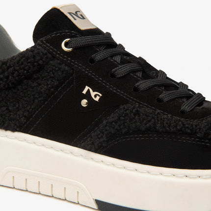Nero Giardini Sneakers Donna in Teddi e Camoscio Nero I514226D NERO 100 Nero Giardini 