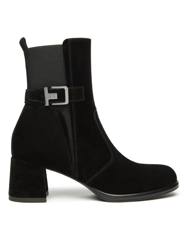 Nero Giardini Stivaletti Donna con Tacco in Camoscio Nero I514310D NERO 100 Nero Giardini 