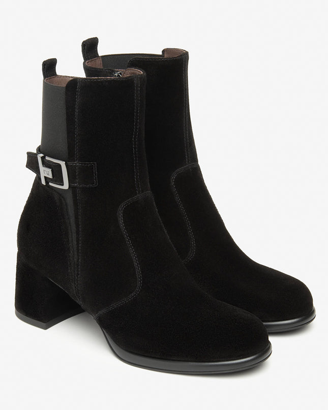 Nero Giardini Stivaletti Donna con Tacco in Camoscio Nero I514310D NERO 100 Nero Giardini 