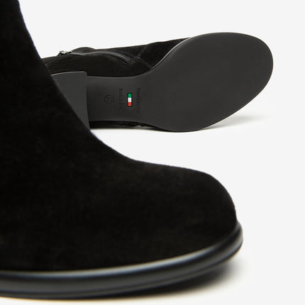 Nero Giardini Stivaletti Donna con Tacco in Camoscio Nero I514310D NERO 100 Nero Giardini 