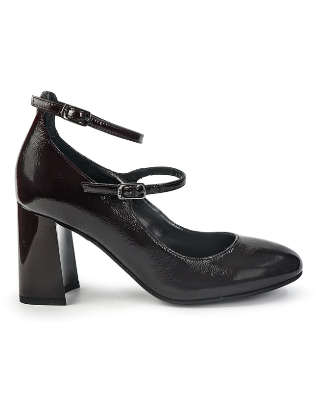 Nero Giardini Mary Jane con Doppio Cinturino in Vernice Bordo I514350D BORDO 613 Nero Giardini 
