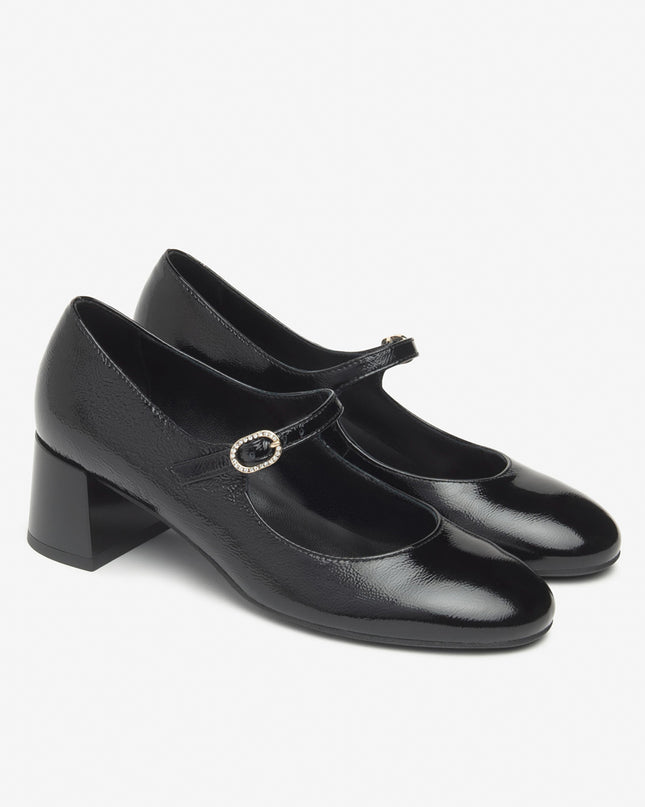 Nero Giardini Decollete con Cinturino in Pelle Vernice Nero I514360D NERO 100 Nero Giardini 