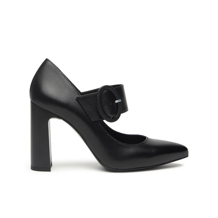 Nero Giardini Decollete Mary Jane con Cinturino in Pelle Nero I514500DE NERO 100 Nero Giardini 