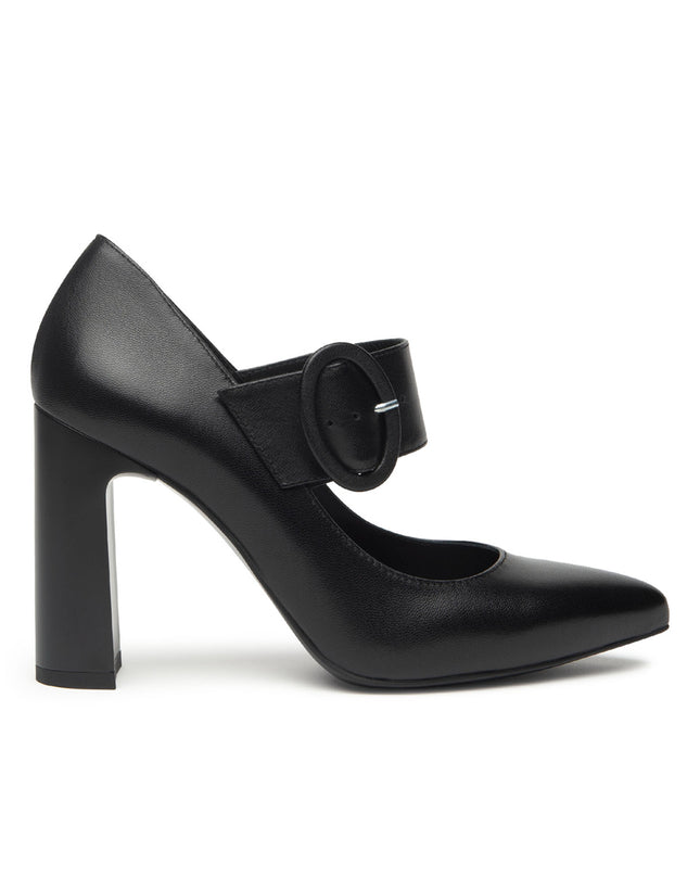 Nero Giardini Decollete Mary Jane con Cinturino in Pelle Nero I514500DE NERO 100 Nero Giardini 