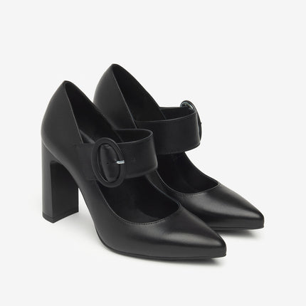 Nero Giardini Decollete Mary Jane con Cinturino in Pelle Nero I514500DE NERO 100 Nero Giardini 