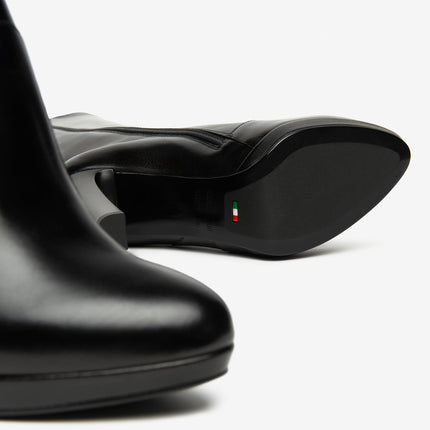 Nero Giardini Stivali Donna Tacco Alto e Plateau in Pelle Nero I514511DE NERO 100 Nero Giardini 
