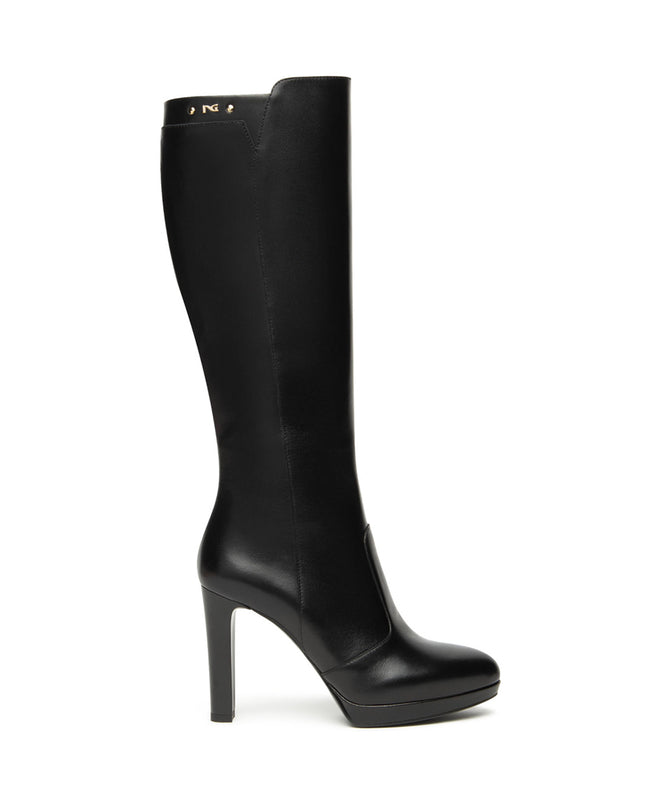 Nero Giardini Stivali Donna Tacco Alto e Plateau in Pelle Nero I514511DE NERO 100 Nero Giardini 