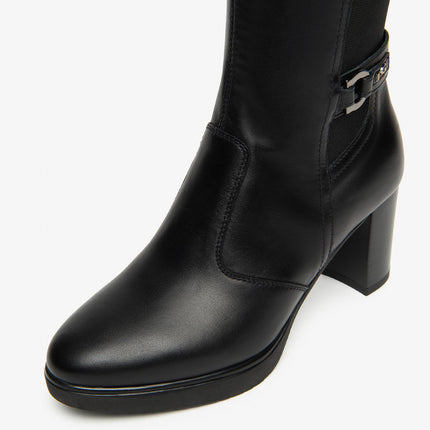 Nero Giardini Stivali Donna con Elastico al Polpaccio in Pelle Nero I514600D NERO 100 Nero Giardini 