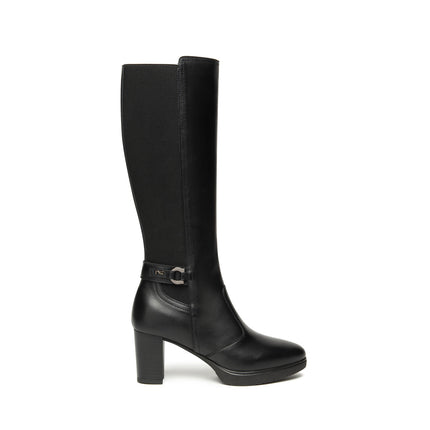 Nero Giardini Stivali Donna con Elastico al Polpaccio in Pelle Nero I514600D NERO 100 Nero Giardini 