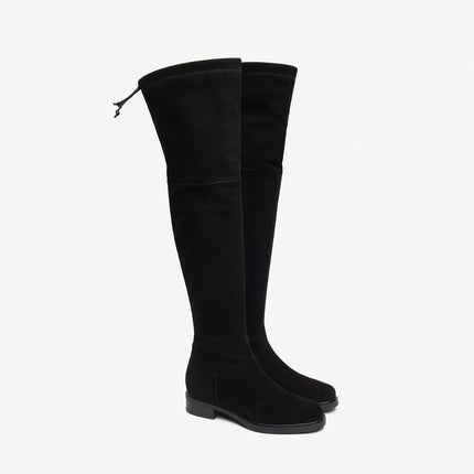 Nero Giardini Stivali Donna Gamba Alta Elasticizzati in Camoscio Nero I514706D NERO 100 Nero Giardini 