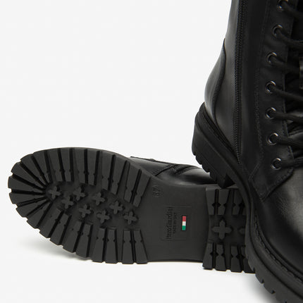 Nero Giardini Anfibi Donna in Pelle Nero I514833D NERO 100 Nero Giardini 