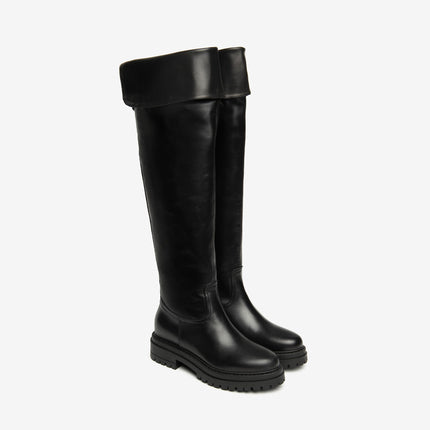 Nero Giardini Stivali Donna Gamba Alta Elasticizzata al Polpaccio Nero I514840D NERO 100 Nero Giardini 