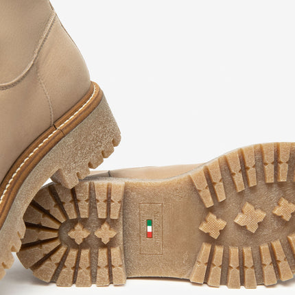 Nero Giardini Stivaletti Anfibi Donna Tubolare in Nabuk Marmo I514921D MARMO 718 Nero Giardini 