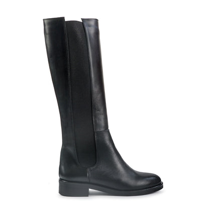 Spatarella Stivali Donna Tacco Basso Cavallerizza in pelle Nero LP21 BLACK Spatarella 
