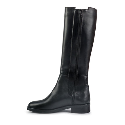 Spatarella Stivali Donna Tacco Basso Cavallerizza in pelle Nero LP21 BLACK Spatarella 