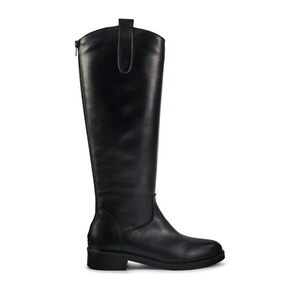 Spatarella Stivali Donna con Tacco Basso Cavallerizza in Pelle Nero LP22 BLACK Spatarella 