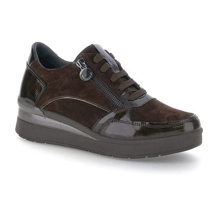 Stonefly Sneakers Donna Lacci e Zip in Pelle Marrone Brown 221739 CLERYN BROWN Stonefly 