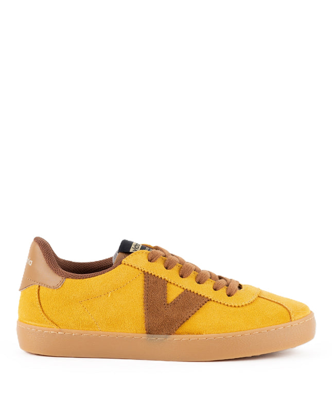 Sneakers Victoria Donna Bassa in Camoscio Mostarda 1126221 BERLIN MUSTARD Victoria 