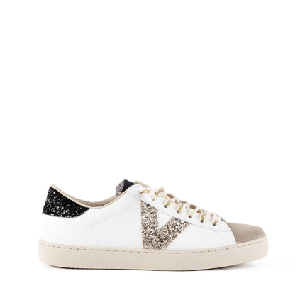 Sneakers Victoria Donna Bassa Pelle Bianco Glitter 1126228 BERLIN GLITTER Victoria 