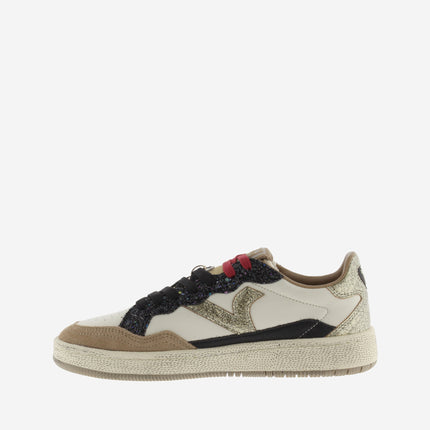 Sneakers Victoria Donna Bassa in Pelle Taupe Glitter Multi 8806113 SMASH GLITTER Victoria 