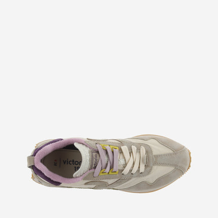 Sneakers Victoria Running Donna in Pelle Beige 8812100 ROOT D BEIGE Victoria 