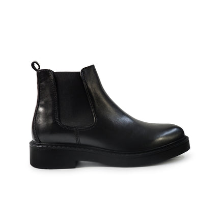 Vueva Stivaletti Chelsea Uomo in Pelle Nero MH588H07 BARCLAY BLACK Vueva 