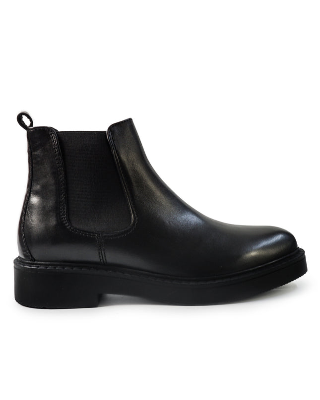 Vueva Stivaletti Chelsea Uomo in Pelle Nero MH588H07 BARCLAY BLACK Vueva 