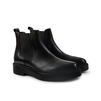 Vueva Stivaletti Chelsea Uomo in Pelle Nero MH588H07 BARCLAY BLACK Vueva 