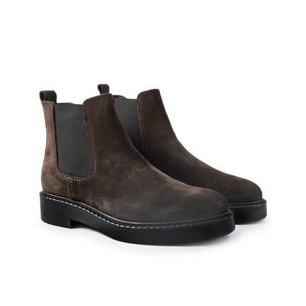 Vueva Stivaletti Chelsea Uomo in Camoscio Testa di Moro MH588H07 BARCLAY BROWN Vueva 