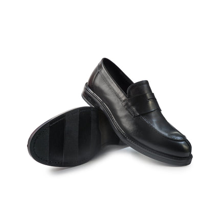 Vueva Mocassini Uomo College in Pelle Nero MS65R07 NYKO BLACK Vueva 