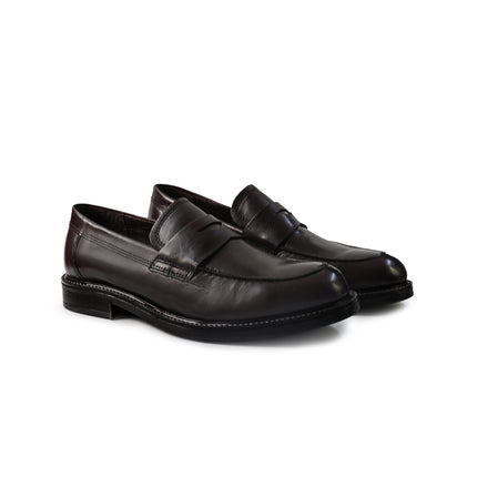 Vueva Mocassini Uomo College in Pelle Marrone MS65R07 NYKO BROWN Vueva 