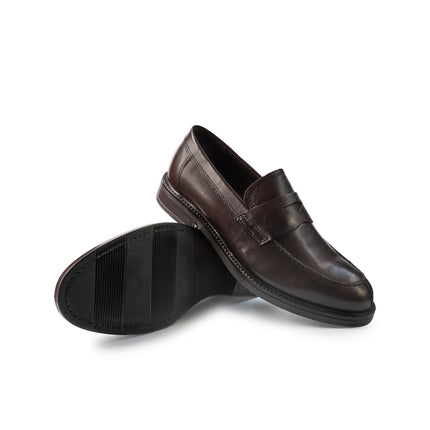 Vueva Mocassini Uomo College in Pelle Marrone MS65R07 NYKO BROWN Vueva 