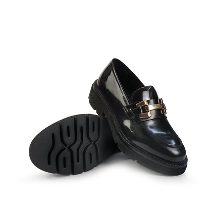 Vueva Mocassini Donna con Morsetto in Naplak Nero UB38-5201 LAYLA BLACK Vueva 