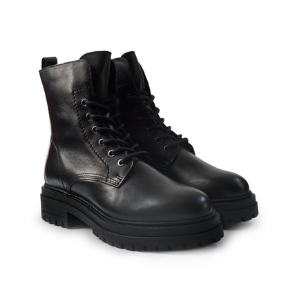 Vueva Stivaletti Anfibi Donna in Pelle Nero WH405H36 ILARIA BLACK Vueva 
