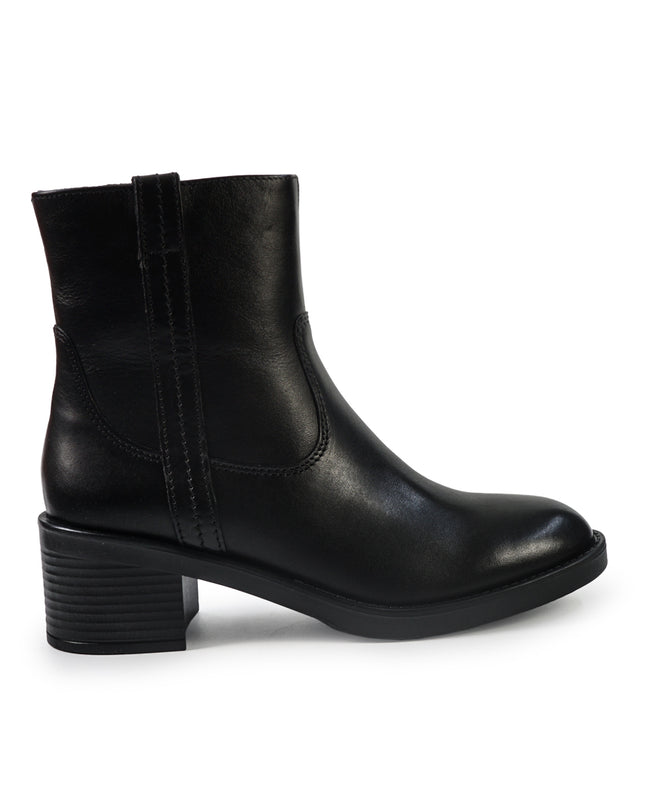 Vueva Stivaletti Donna con Tacco in Pelle Nero WH497H04 OMEGA BLACK Vueva 