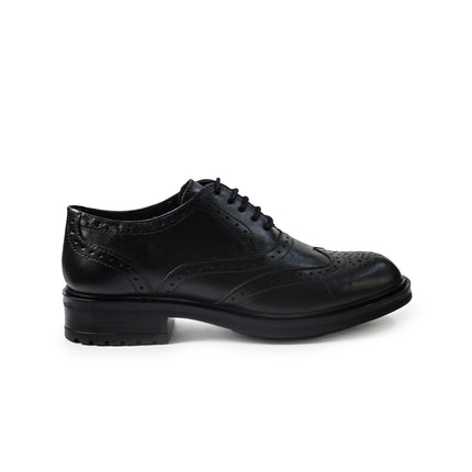 Vueva Francesine Stingate Donna con Impuntura in Pelle Nero WS66R02 SIENA BLACK Vueva 