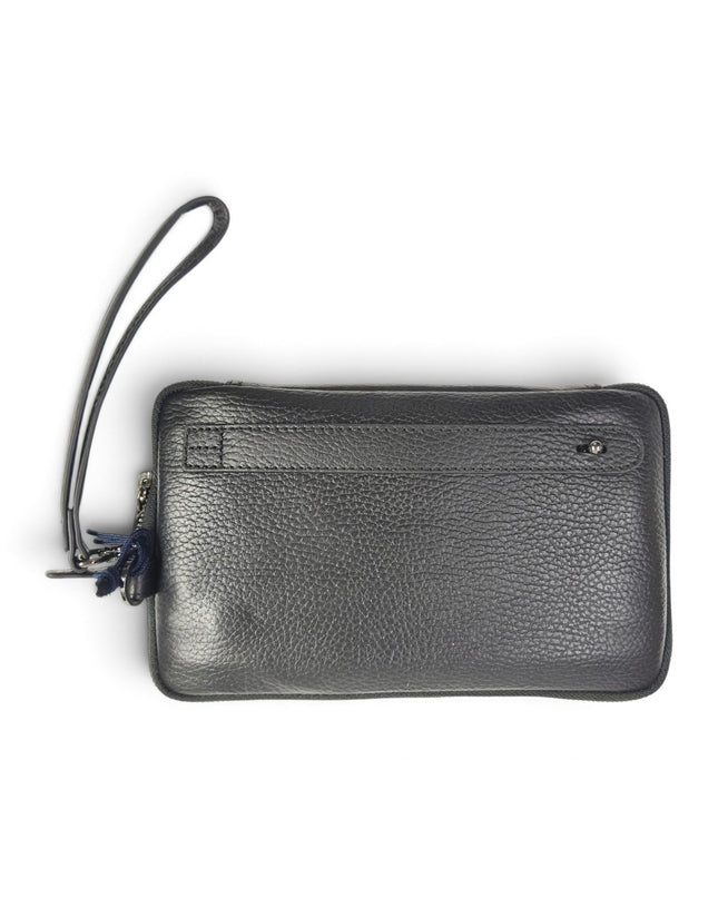 Borsello Pochette con Manetta in Pelle Nera | Albreto Guardiani 551 BLACK Alberto Guardiani 