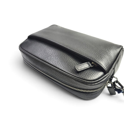 Borsello Pochette con Manetta in Pelle Nera | Albreto Guardiani 552 BLACK Alberto Guardiani 